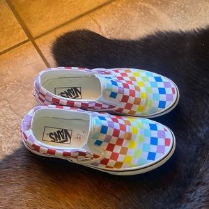 Vans - multi colored size 7.5 - gently worn